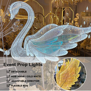 LEDA elegante en forma de cisne adorno para eventos construcción translúcida Ideal para Eventos Decoración de bodas - Product Image 2