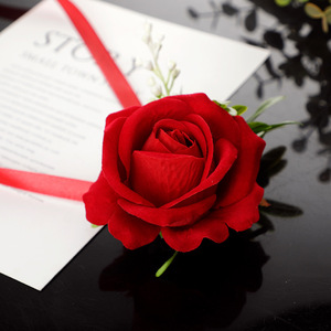 Mariage marié boutonnière demoiselle d'honneur fleurs Bracelet blanc Rose boutonnière Corsage broche fleur mariage témoin Corsages fleur - Product Image 4