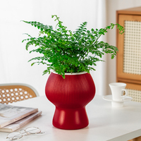 Pot de fleurs en résine plastique épaisse, respirante, absorbante, translucide, durable, automatique, pour les personnes paresseuses, Meixuan