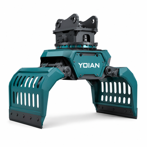 Mini-excavatrice hydraulique 360 °   Godet de tri rotatif pour pierres avec grappin à bois - Product Image 4