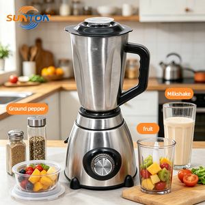 Procesador de alimentos profesional personalizable SUNTON, licuadora, molinillo, batidora de acero inoxidable para vegetales, frutas y jugos - Product Image 1