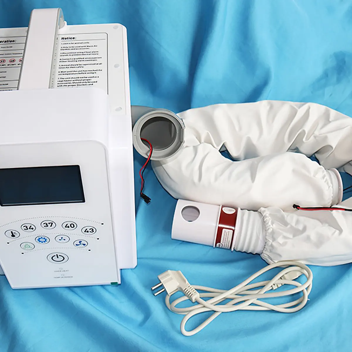 Système de réchauffement d'air automatique chirurgical vétérinaire avec couverture pour une utilisation en clinique vétérinaire