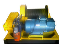 Treuil électrique à double tambour à grande vitesse pour le levage de matériaux de construction lourds, machine à tirer des câbles, 2, 5, 10 tonnes de puissance