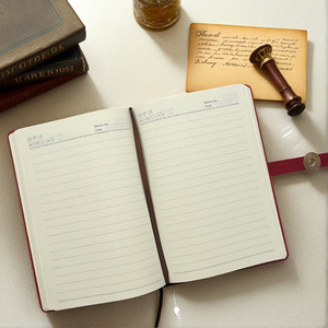 Mới <span class=keywords><strong>A5</strong></span> Đơn Giản Kinh Doanh Văn Phòng Máy Tính Xách Tay Logo In Bìa Cứng Da Bìa 100 Tấm Nhựa Khóa Chủ Đề May Cuộc Họp Ghi - Product Image 6