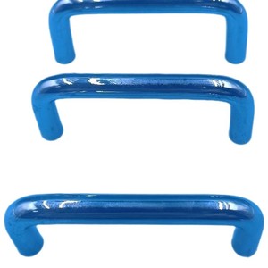 Poignées de meuble en acier inoxydable, forme barre, chromées, design minimaliste pour armoires et meubles - Product Image 5