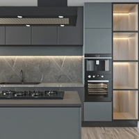 PA nouveau modèle modulaire style moderne petite pièce pas cher prix tirer vers le bas armoires de cuisine portes