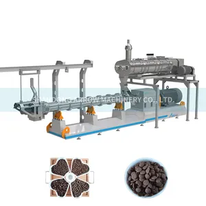 Good twin screw kibble dog food machine processing plant dry pet dogs feed making extruder