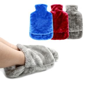 Bouteilles d'eau chaude en caoutchouc naturel, sac d'eau avec couvercle pour pieds plus chauds - Product Image 2