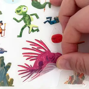 2022 New 3D Undersea Transfer Kawaii Cute Sticker Sheet For Kids Sticker Book