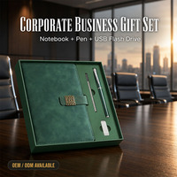 Coffret de présentation de luxe personnalisé A5 à couverture souple avec boucle, ensemble cadeau d'entreprise, carnet et stylo, achat professionnel, prix d'usine
