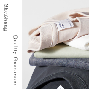 T-shirt décontracté best-seller multicolore avec logo personnalisé 100 % coton à manches courtes, coupe classique, respirant, anti-plis, simple et uni - Product Image 3