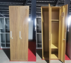 Armoire de classement en acier moderne pour bureau avec 2 portes vitrées, 2 niveaux réglables, ignifuge et étanche, pour rangement de cuisine - Product Image 5