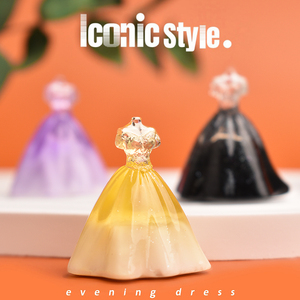 Miniature Robe de Mariée en Résine Cabochon à Dos Plat pour Ornements de Table DIY et Décoration de Micro-Paysages – Produit Artisanat en Résine - Product Image 3