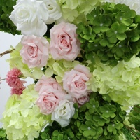 Fleurs artificielles pour arrangements floraux de mariage, pilier floral artificiel pour la décoration de l'allée et de la scène de mariage