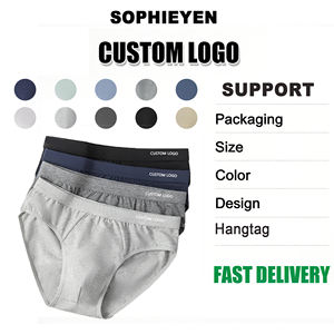 Cuecas Personalizadas para Homens, Estilo Boxer de Algodão de Cintura Média para Homens, Fábrica/Produtor de Cuecas Masculinas com Logo Personalizado - Product Image 2