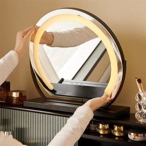 129005 Quanu gros meubles de chambre couleur noire français rétro coiffeuse vintage coiffeuse maquillage table avec miroir - Product Image 4