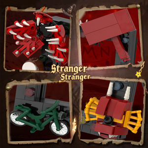 CAYI, Juego de Bloques de Construcción de Marcos de Fotos de <span class=keywords><strong>Stranger</strong></span> <span class=keywords><strong>Things</strong></span>, Bloques de Plástico, Álbumes de Fotos, Modelos 3D, Juguetes de Ensamblaje, Decoración - Product Image 4