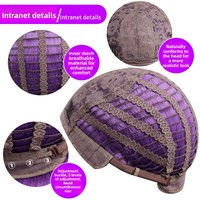Wig Sintetis Warna Ungu Gradasi dan Biru untuk Wanita, Wig Cosplay Panjang Keriting, Stok Tersedia, Grosir Pabrik, Impor