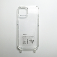 Étui à anneau pratique clair pour iphone 16 collier étui suspendu accessoires Handykette pour iPhone 16e étui à bandoulière sans lanière