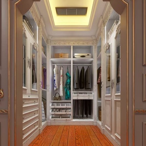 Armoire ouverte en bois BALOM, armoire <span class=keywords><strong>de</strong></span> rangement sur mesure spacieuse pour grande chambre et <span class=keywords><strong>dressing</strong></span> - Product Image 2