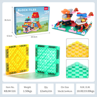 Kit Konstruksi Ubin Magnetik dan Balok Bangunan 516 PCS untuk Anak-Anak, Konstruksi Terbuka dan Permainan Kreatif