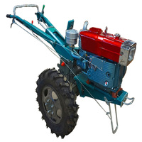 Factory Price Farm Ploughing Tractor Mini 10HP 12HP 15HP 18HP Two Wheel Tractor With Wheat Seeder Planter For Sale