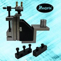 ASSORTS Assortiment de glissières de fraisage modernes en acier allié gris pour mini-tours 7 x 14, plaque d'angle Z, 2 accessoires pour machines-outils