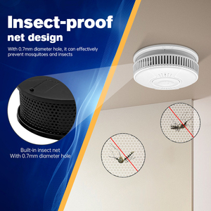 Nhà khói rò rỉ cảm biến 85dB an toàn âm thanh độc lập quang điện không dây Cháy Khói báo động - Product Image 5