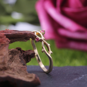Anello a forma di ramo d'albero per donna, stile coreano minimalista, accessorio da indossare sul dito indice, idea regalo - Product Image 4