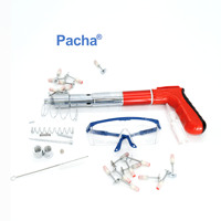 Pistola de clavos manual Pacha Tool para cemento, pared, hormigón, decoración, fijación de canaletas de cable, herramienta de clavado para techos y paredes