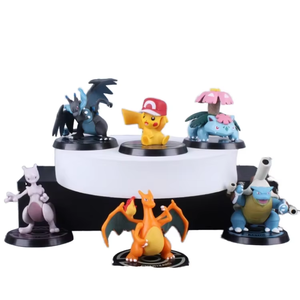 Set di 6 Statuette Anime di Alta Qualità, Action <span class=keywords><strong>Figure</strong></span> di Mostri per Bambini, Personaggi Pokémon - Product Image 1