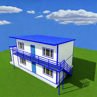 Vente directe usine – Maison préfabriquée temporaire et portable en forme de K pour chantier de construction, logement de travail préfabriqué