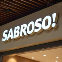 Letrero LED 3D Gigante para Hogar y Edificios - Letrero Personalizado para Nombre de Tienda con Control por Aplicación y Resistencia al Agua IP65