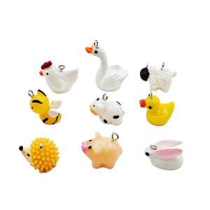Los colgantes de animales acrílicos más vendidos de Miaoys, pato, ganso y oso en 3D de dibujos animados, piezas de accesorios para bricolaje. - Product Image 3