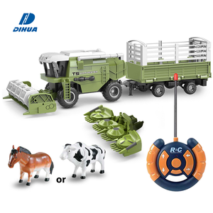 Tractor teledirigido de 4 canales, <span class=keywords><strong>juguete</strong></span> con <span class=keywords><strong>cosechadora</strong></span> y Animal, fácil de instalar, remolque, 27mhz - Product Image 1