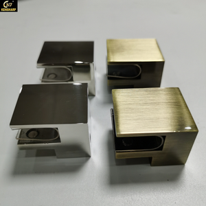 Kensharp Clip de verre en acier inoxydable Connecteur de <span class=keywords><strong>pince</strong></span> de verre Connecteur de tube carré 10x30mm Quincaillerie de porte coulissante de douche à deux voies - Product Image 5