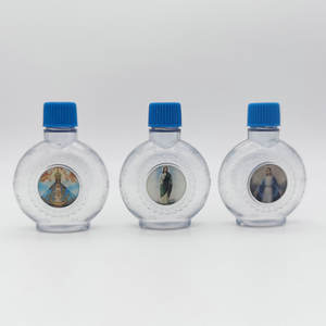 Fournitures Religieuses Décoratives pour Églises : Bouteille d'Eau Bénite en Plastique de 30 ml avec Bouchon à Vis et Autocollants pour Baptême et <span class=keywords><strong>Exorcisme</strong></span> - Product Image 5