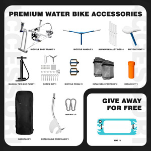 Bicicleta acuática inflable de pedal para agua salada, en stock en almacén en el extranjero, perfecta para alquiler comercial y de eventos. - Product Image 2