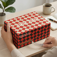 Boîtes d'expédition pliables en carton personnalisées pour cadeaux, cosmétiques, vêtements, avec logo personnalisé, vente en gros