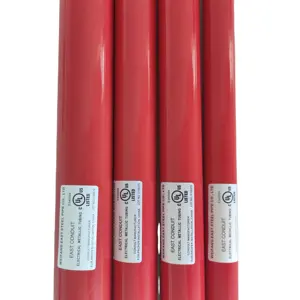 tubos metálicos elétricos vermelhos e outras cores