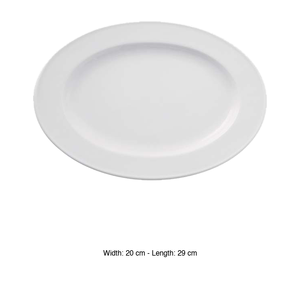 ถาดรูปไข่ Gural Delta ขนาด 29 x 20 ซม. อุปกรณ์จัดเลี้ยงโรงแรม ขายส่งภาชนะบนโต๊ะอาหาร - Product Image 3