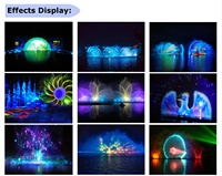 Projecteur d'écran d'eau de fontaine projection de cartographie 3D écran de brouillard affichage de vidéos de Projection holographique équipement Laser
