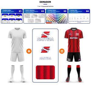 Custom logo klassieke stijl complete voetbaltenues OEM-service voor teamtraining - Product Image 4