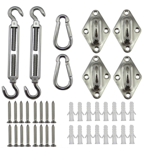 Accessoires personnalisés en acier inoxydable Mousqueton à ressort Turnbuckle Eye Pad Sun Shade Sail Kits de <span class=keywords><strong>fixation</strong></span> - Product Image 1