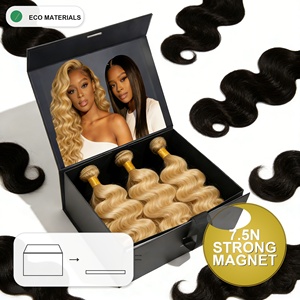 Caja Plegable con Imán Fuerte |   Estuche de Presentación Negro Mate para Marca - Product Image 1