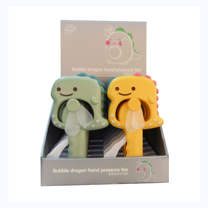 TML-256 Bubble Dragon Hand-Crank Fan [Color sent randomly]
