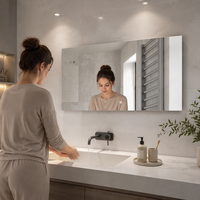 Miroir mural moderne à led intelligent pour salle de bain avec salon