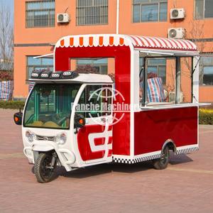 <b>Tricycle</b> Foodcart Outdoor Mobile Ice Cream Fast Food Cart 3 Wheel Electric <b>Motorcycle</b> Custom Made Stainless Steel 2 Years - Product Image 4