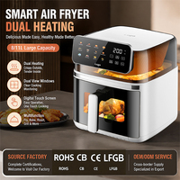 Four à Friture Électrique Visuel Haut de Gamme 8/11L Grande Capacité, Friteuse Sans Huile, Appareil de Cuisine Électrique avec Panneau Tactile Numérique OEM
