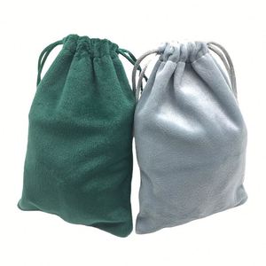 Premium Recyclable Velvet <b>Drawstring</b> <b>Bag</b> 10x15cm for Necklaces and Earrings Storage - Product Image 1